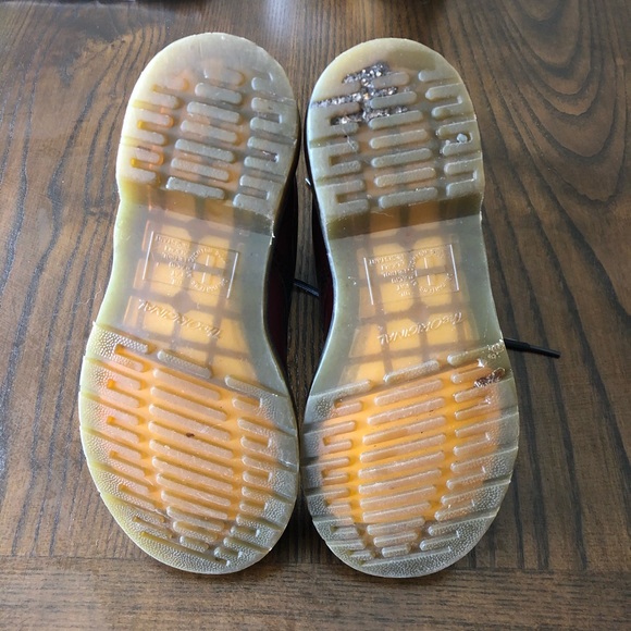 SOLD/ Dr. Martens 1460 Burgundy Boots - Picture 7 of 8